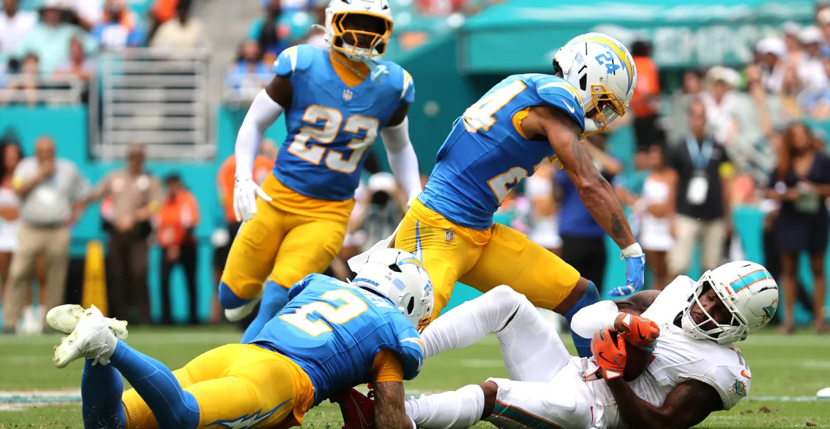 Featured image for Chargers-Dolphins Game Highlights: Secondary Shines and Key Player Performances