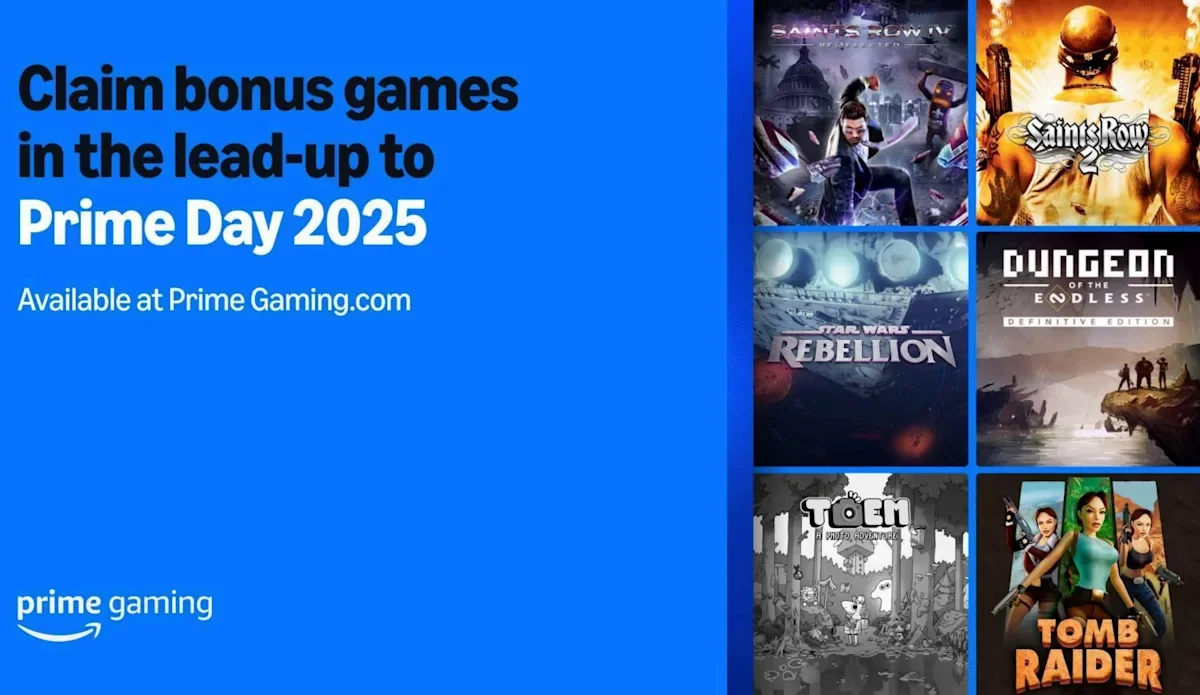 Amazon Prime Gaming Offers Six Free Games Ahead of Prime Day 2025