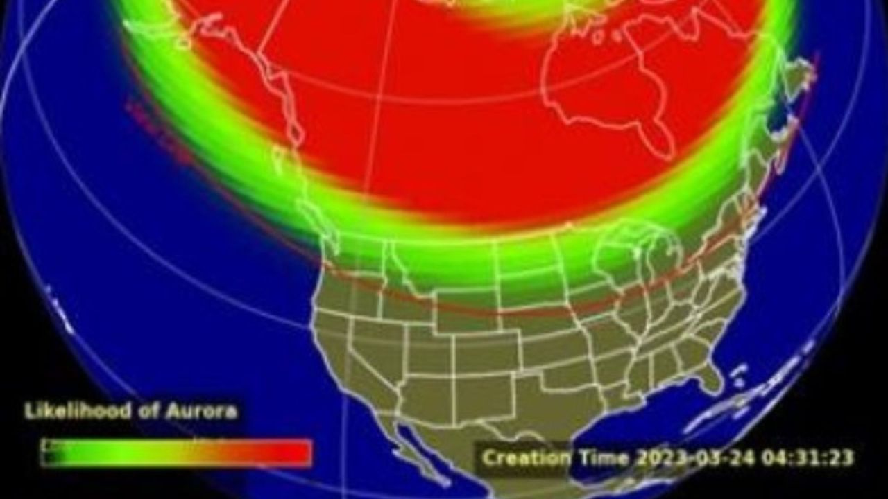 Northern Lights Illuminate Western US and Alaska in Stunning Display.