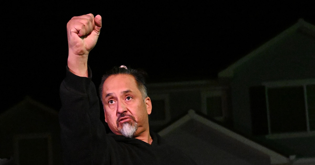 Army veteran leads first Pride parade after disarming attacker.