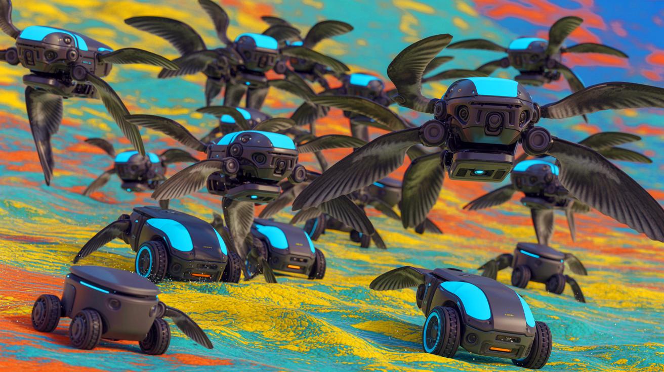 Researchers Develop Bird and Fish-Inspired Framework for Robot Swarm Control