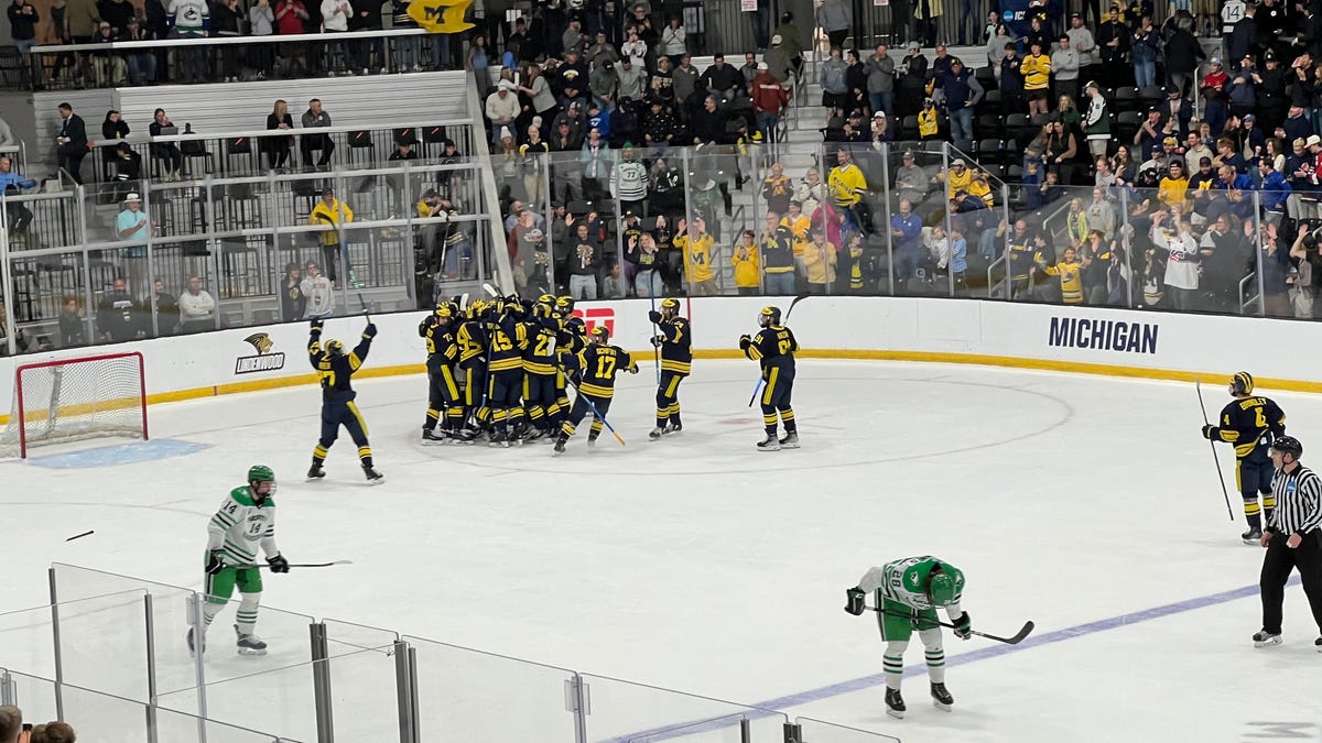 Featured image for "Michigan Upsets North Dakota in NCAA Hockey Tournament Opener"