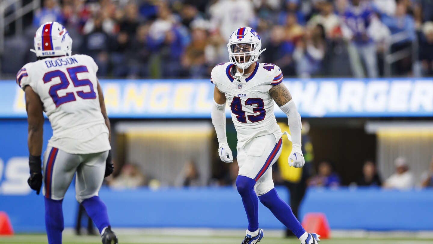 "Bills' Terrel Bernard Inactive, Taron Johnson and Rasul Douglas Active for Playoff Game"