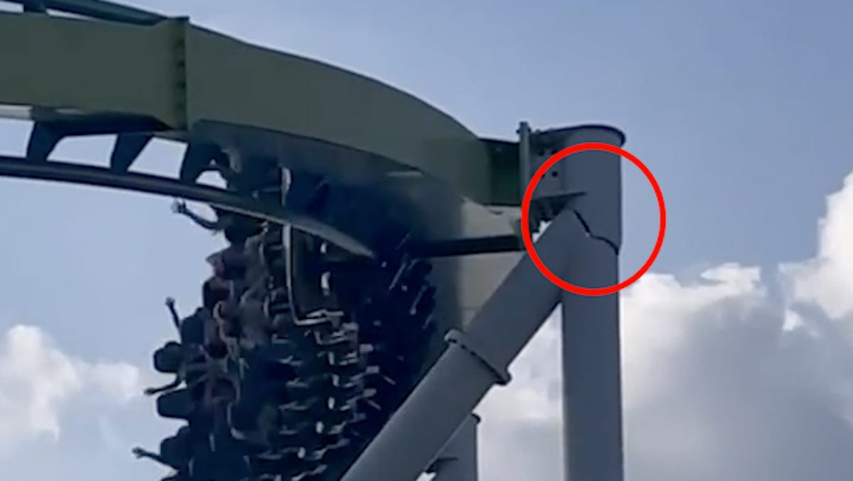 Featured image for "Carowinds Fury 325: Rollercoaster Crack Detected Days Before Closure"