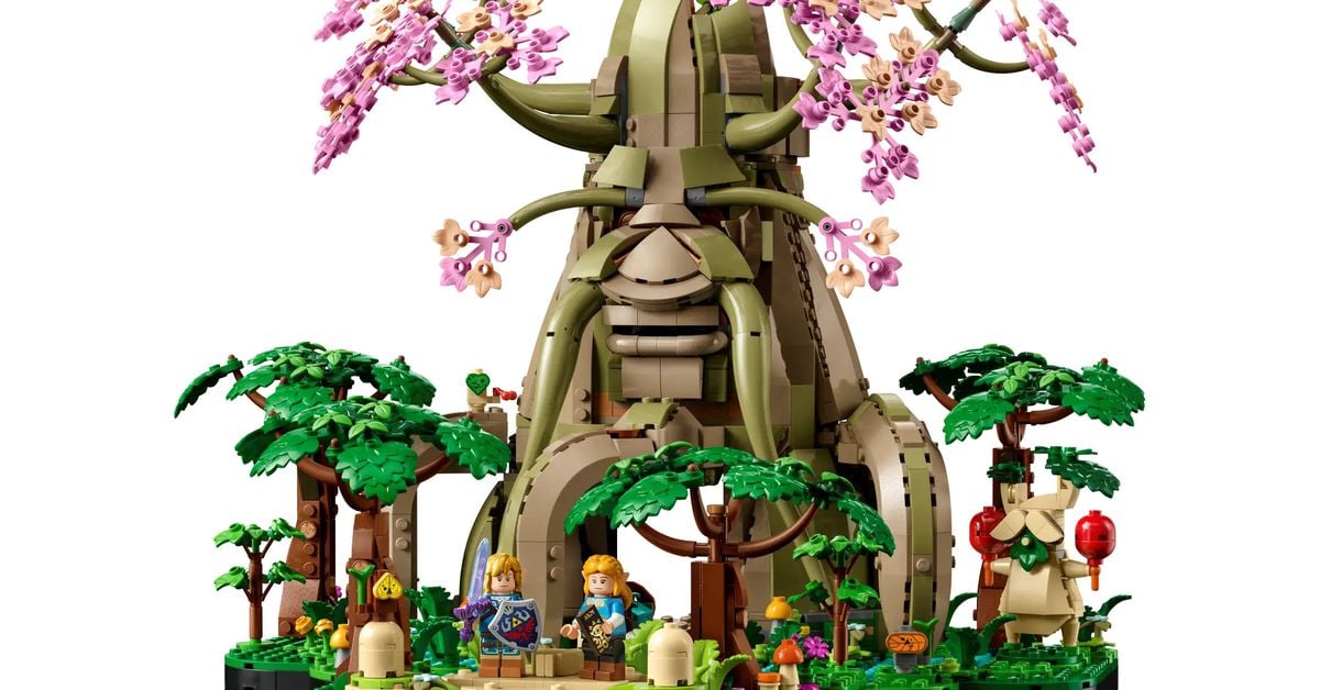 Featured image for Lego Unveils $300 Legend of Zelda Great Deku Tree Set