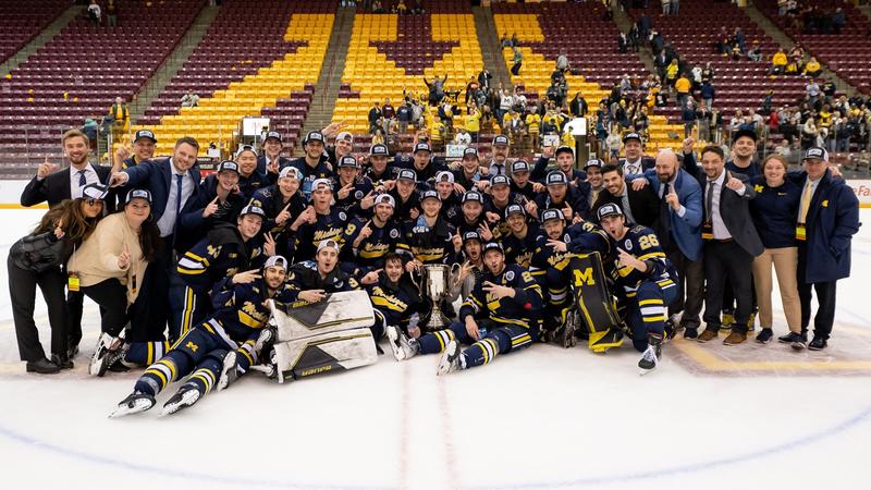 "Michigan Secures Second Consecutive Big Ten Tournament Title in Hockey and Basketball"