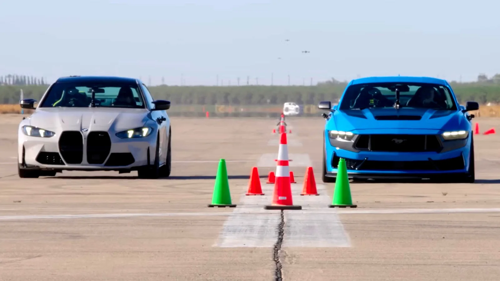 Mustang Dark Horse Edges BMW M4 in U-Drag Showdown