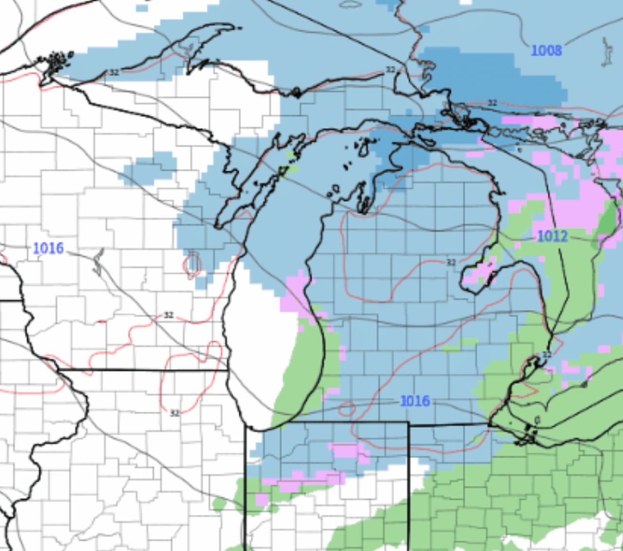 Snowy Thanksgiving: Winter Weather to Blanket Michigan and Hampton Roads