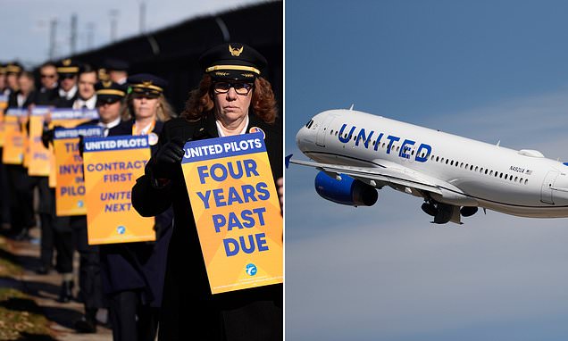 Featured image for United Airlines pilots secure historic 40% pay raise in $10.2 billion union deal