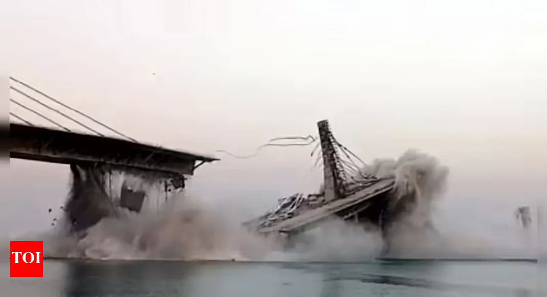 Second collapse of Rs 1,710-crore bridge in Bihar raises concerns.