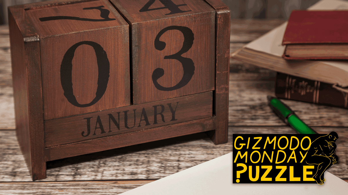 Featured image for Crack the Monday Puzzle: Let's Make a Date with Gizmodo