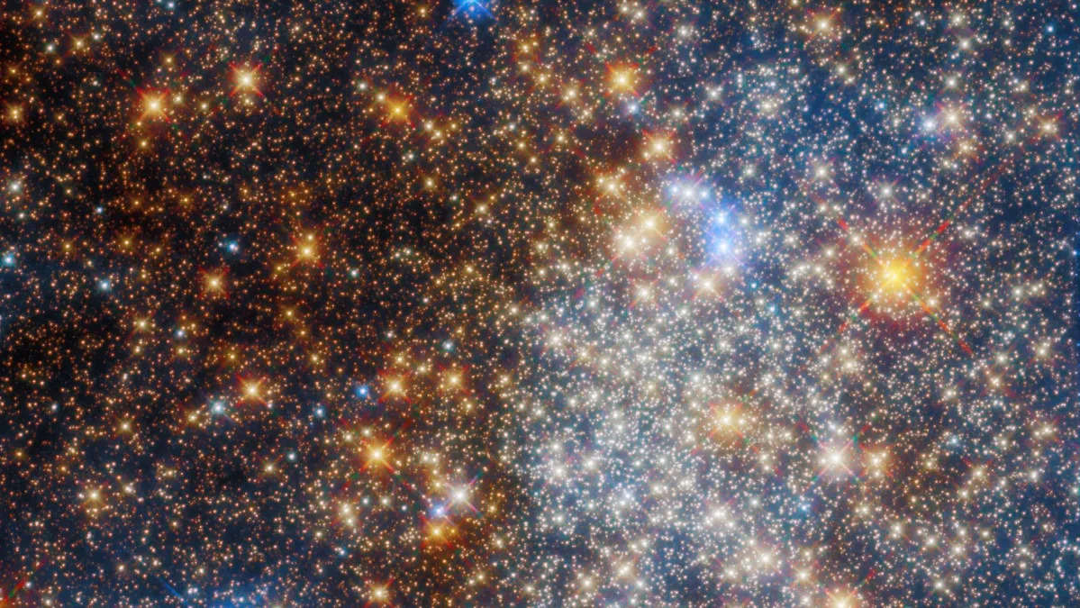 Featured image for "Hubble telescope captures breathtaking image of dazzling globular cluster"