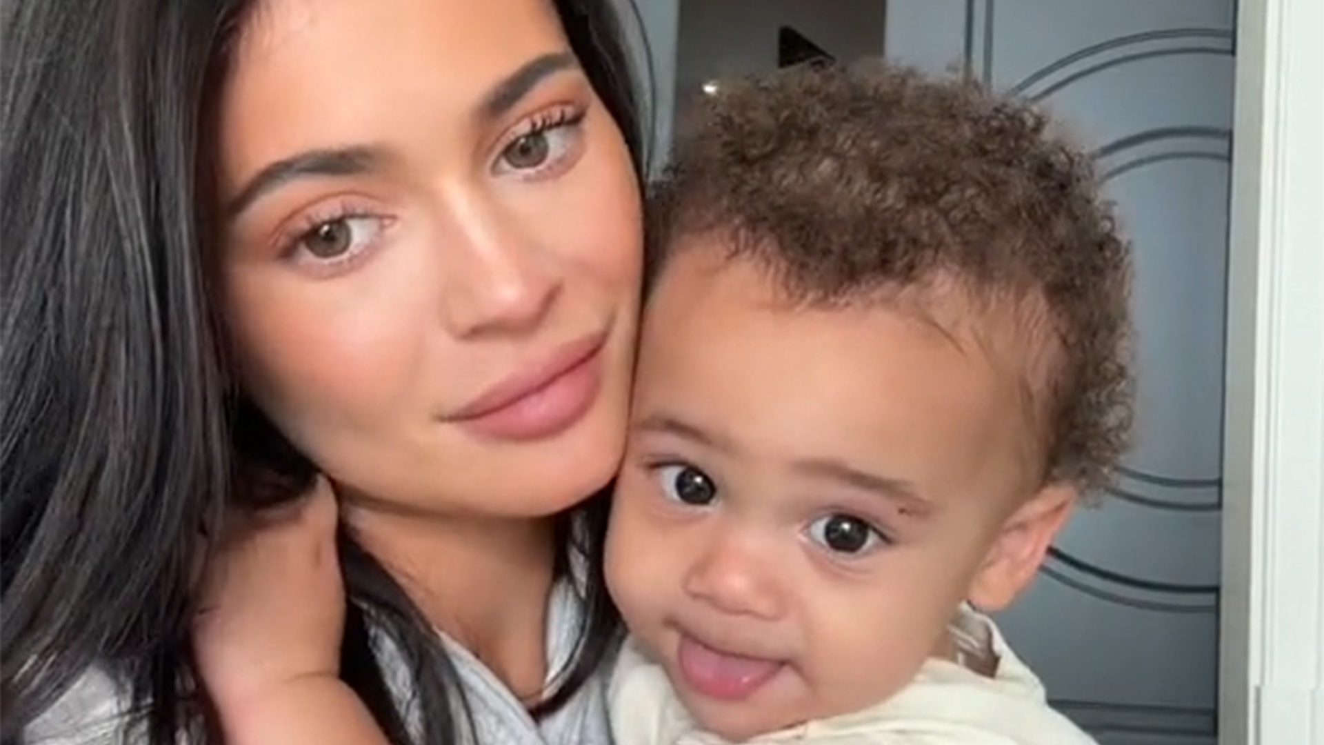 Featured image for Kylie Jenner's Toddler Daughter Aire Webster Steals Hearts in Rare TikTok Appearance.