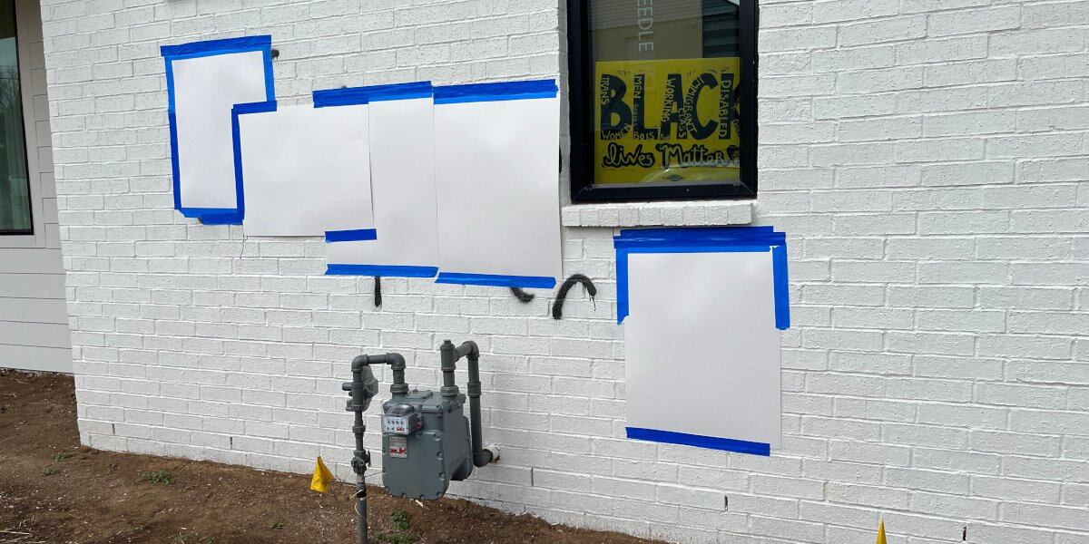 Featured image for Sylvan Park community unites against hate graffiti.