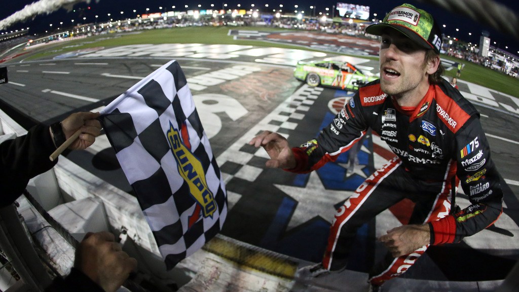 Featured image for Blaney ends 59-race drought with Coca-Cola 600 win at Charlotte.