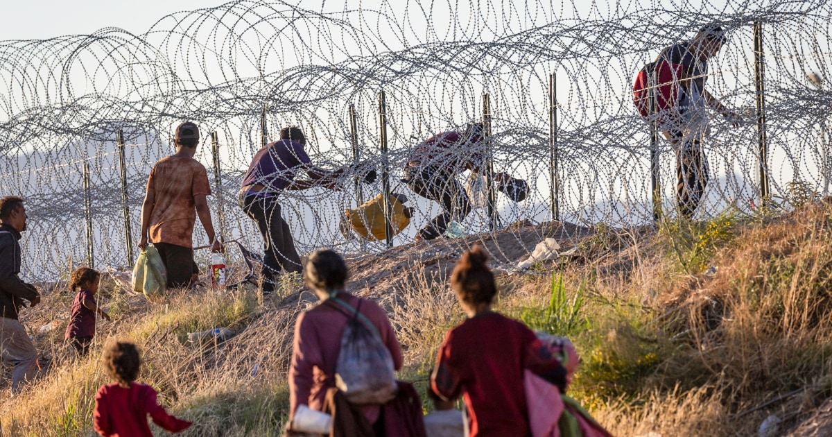 "Border Showdown: Trump and Biden Clash Over Immigration Policies"