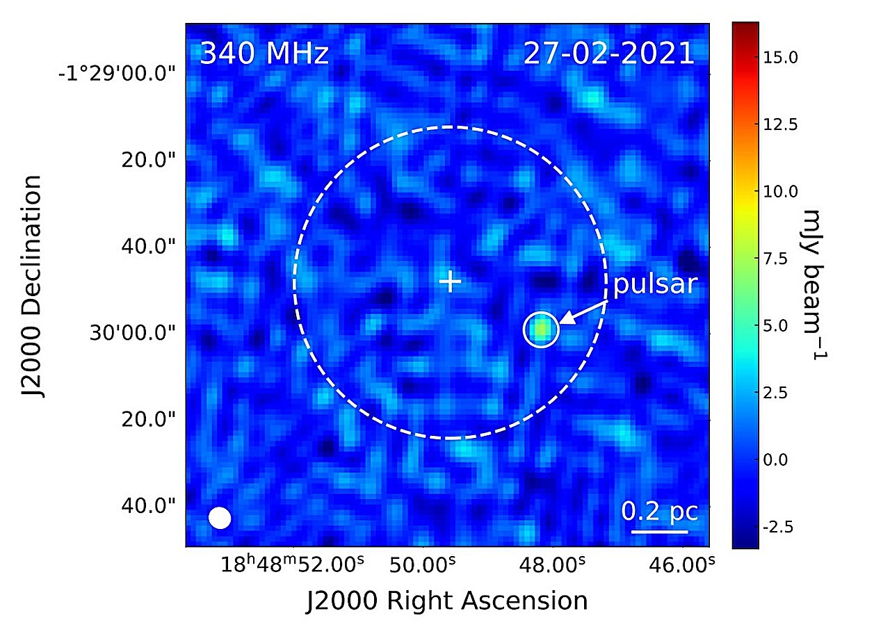 "Pulsar Discovery Shines in Cluster GLIMPSE-C01"