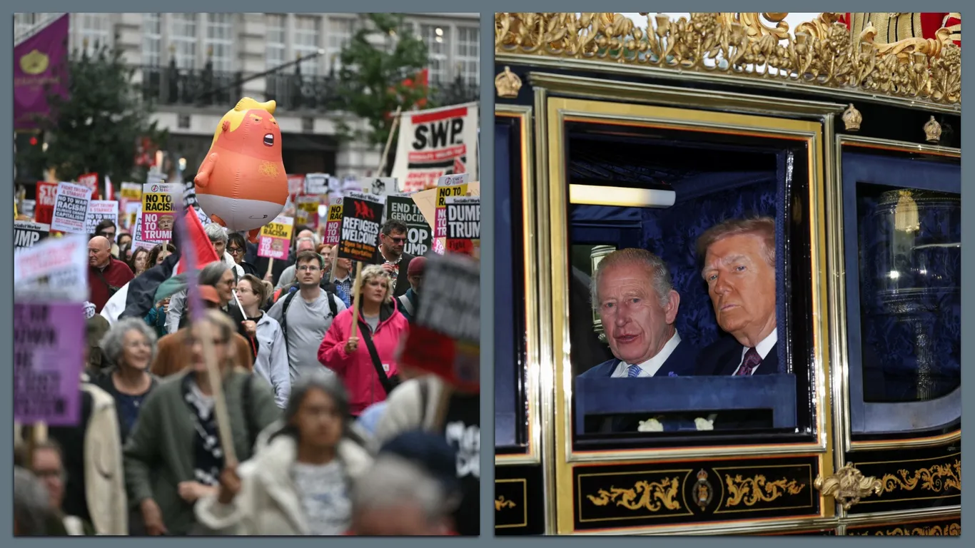 Featured image for Trump's U.K. Visit: Royal Welcome, Protests, and Political Encounters