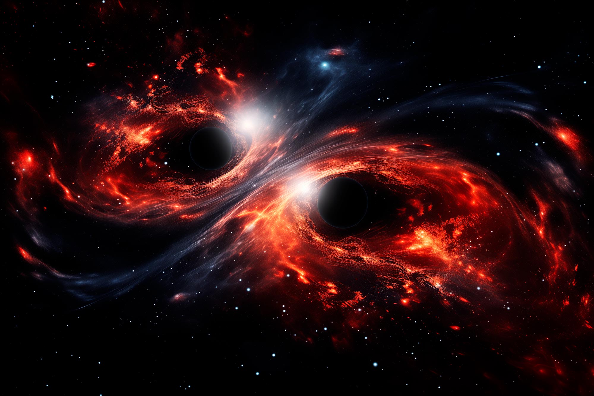 Featured image for Unveiling the Hidden Harmony of Black Hole Pairs in an Expanding Universe