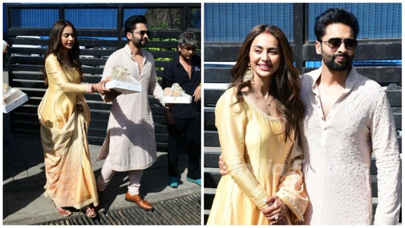 Featured image for Rakul Preet and Jackky Bhagnani's Stylish Wedding Debut
