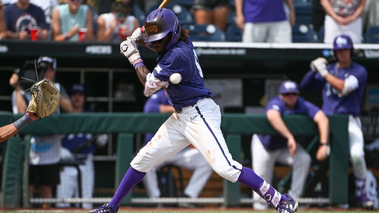 Featured image for College World Series Update: TCU vs. Oral Roberts and Florida Gators Await Opponent.