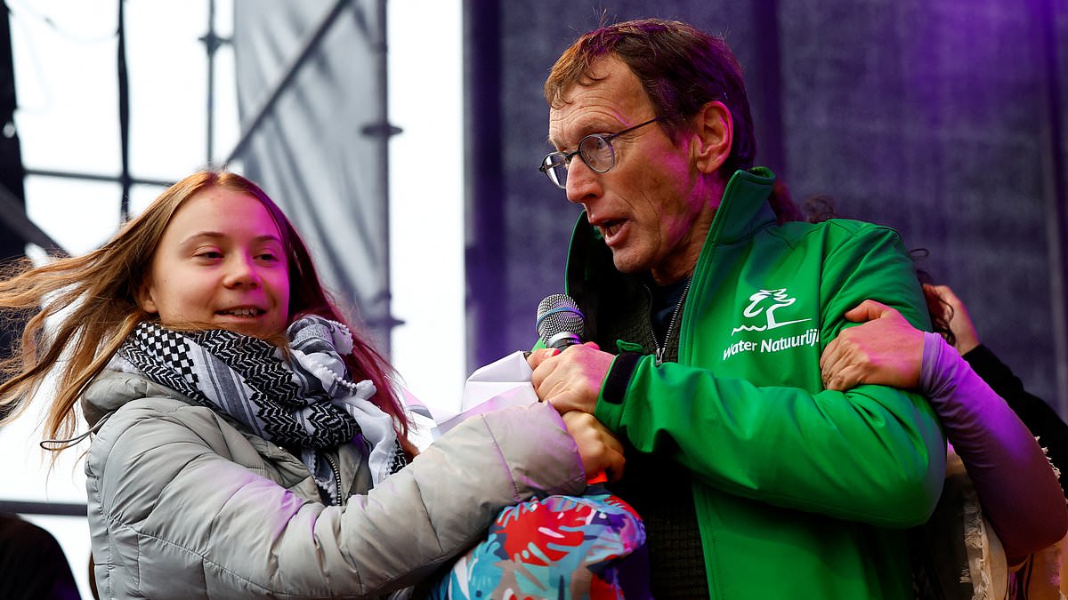 Featured image for "Greta Thunberg's Amsterdam Climate Speech Interrupted at Massive March Ahead of Dutch Election"