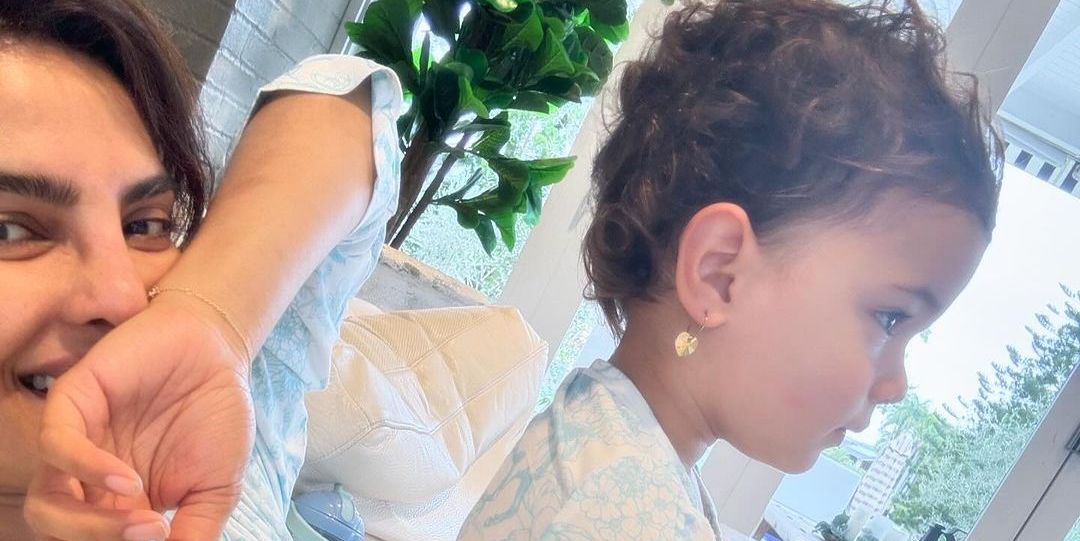 Featured image for "Priyanka Chopra and Daughter Malti Adorably Twin in Matching Pajamas"