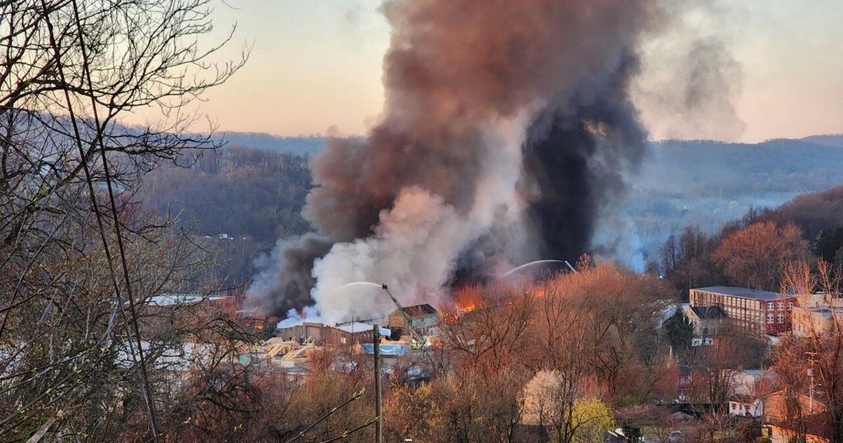 Massive Warehouse Fire in West Easton Prompts Multiple Alarms and Shelter-in-Place Order.