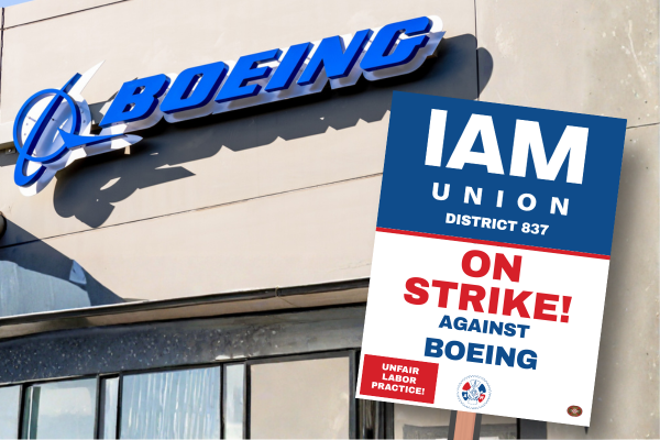 Featured image for IAM Union Files Unfair Labor Practice Charge Against Boeing Amid Strike