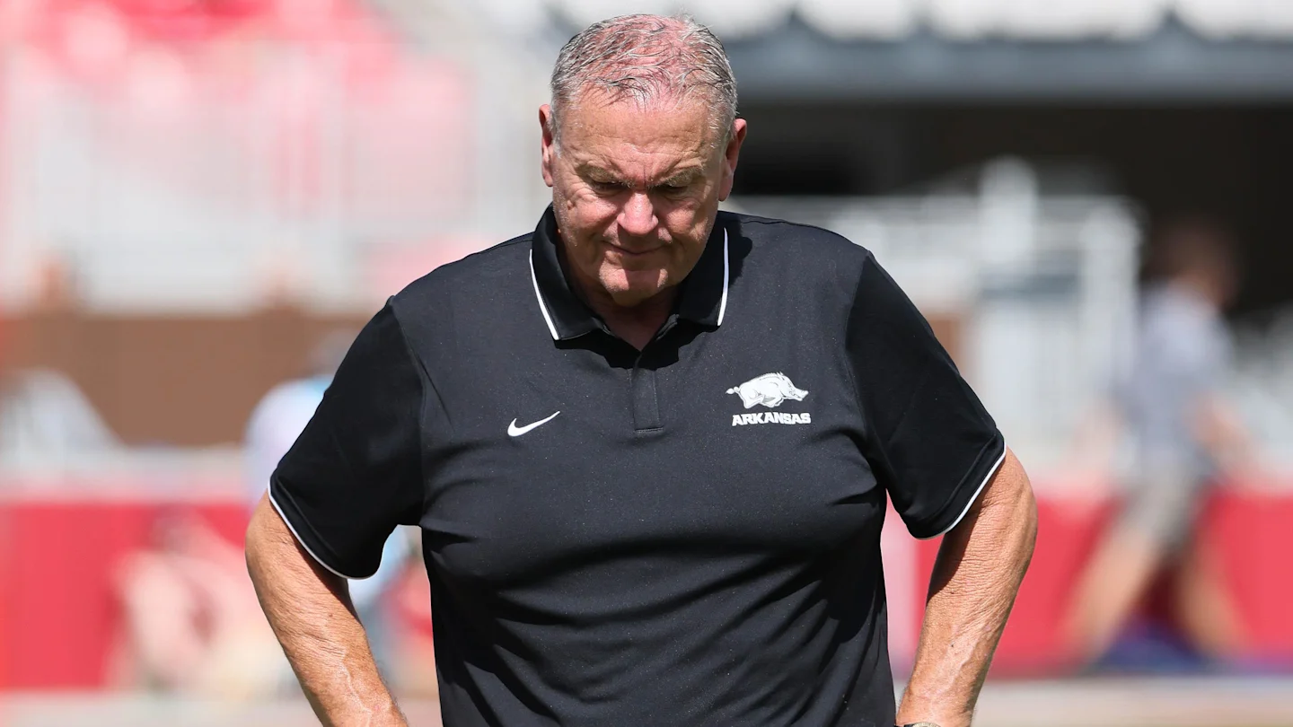 Featured image for Arkansas Football Faces Uncertainty After Heavy Loss and Coach Pittman's Future