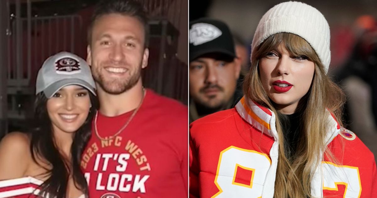 Featured image for "NFL Player's Wife Kristin Juszczyk's Viral Fashion Moment with Taylor Swift"