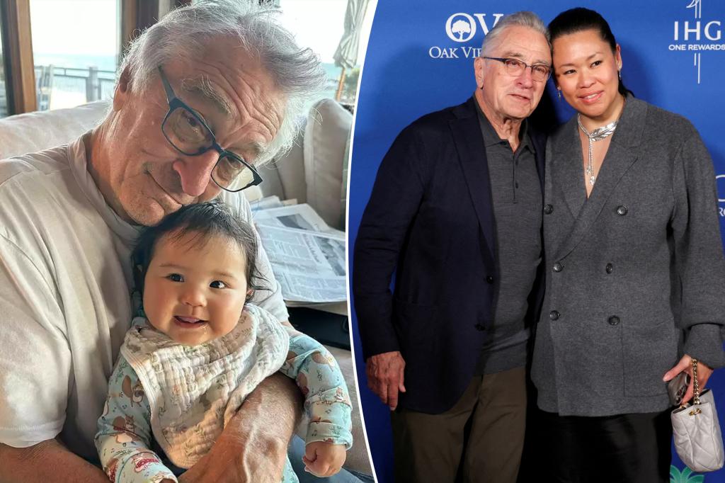 "Robert De Niro's Heartwarming Bond with Baby Daughter Gia: A Rare Glimpse into Fatherhood at 80"