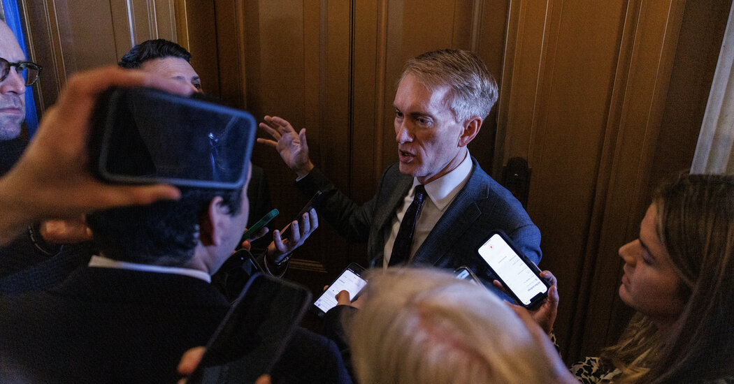 Featured image for "Trump's False Claims and GOP Senator's Border Policy Standoff"