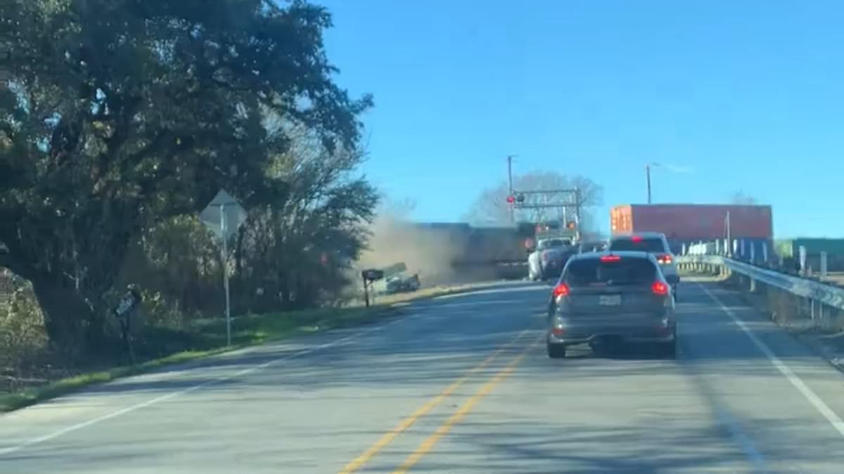 Featured image for Texas Train Crash: Cargo Train Smashes Through Semi-Truck on Tracks