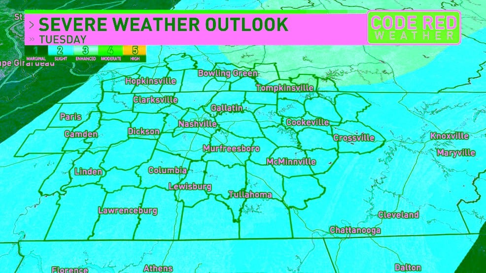 Featured image for "Severe Storms and Flooding Threat for Middle Tennessee and Southern Kentucky on Tuesday"