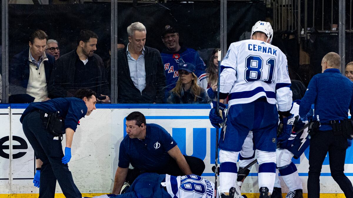 "Lightning's Sergachev Stretchered Off Ice with Scary Leg Injury in Return Game"