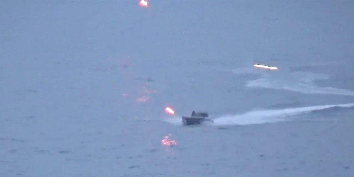 Featured image for Marine Drones Attack Russian Warship in Black Sea