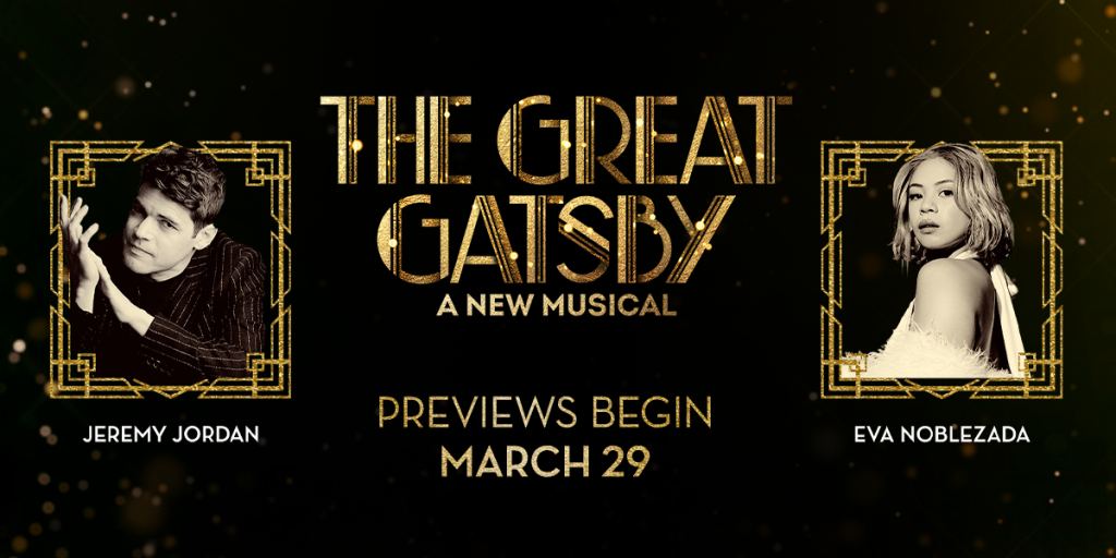 "Jeremy Jordan and Eva Noblezada to Star in 'The Great Gatsby' Musical on Broadway This Spring"
