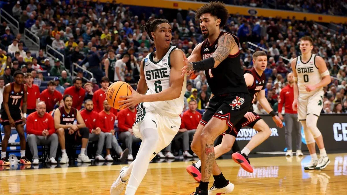 MSU’s 2nd-round win ousts Louisville as Michigan and St. John’s roll on