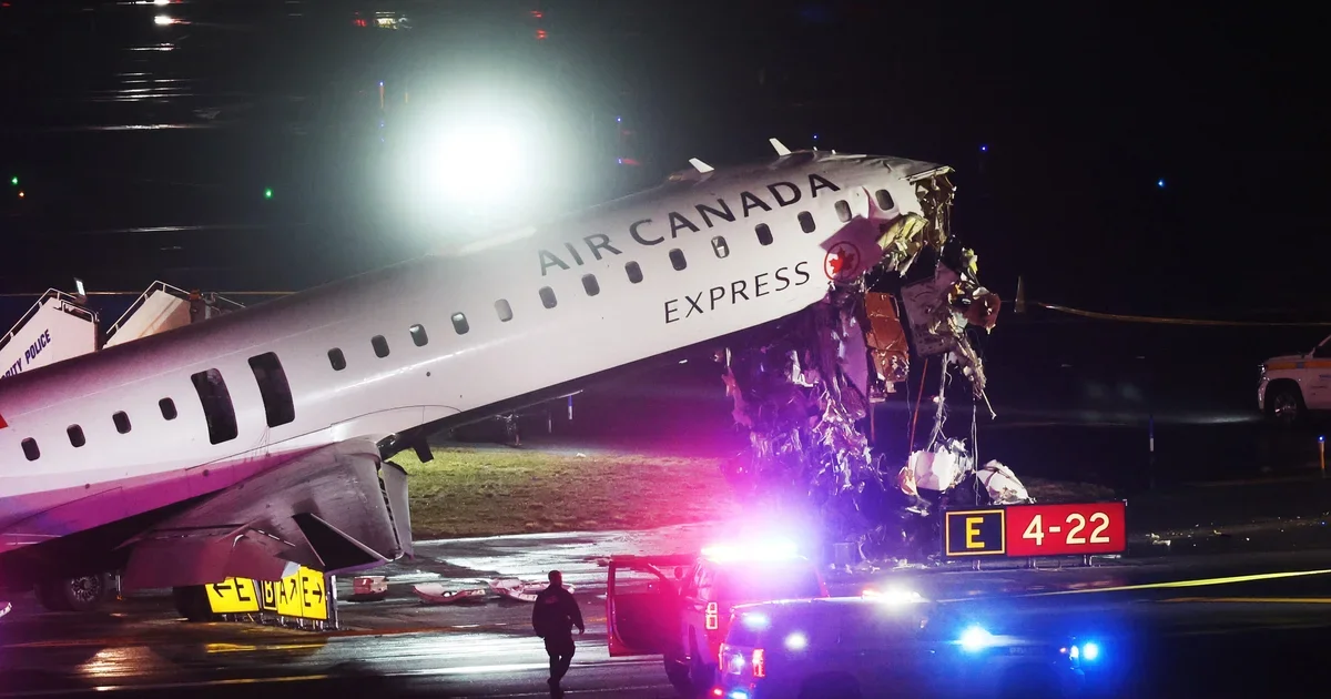 LaGuardia runway collision leaves two pilots dead as fire truck crosses path