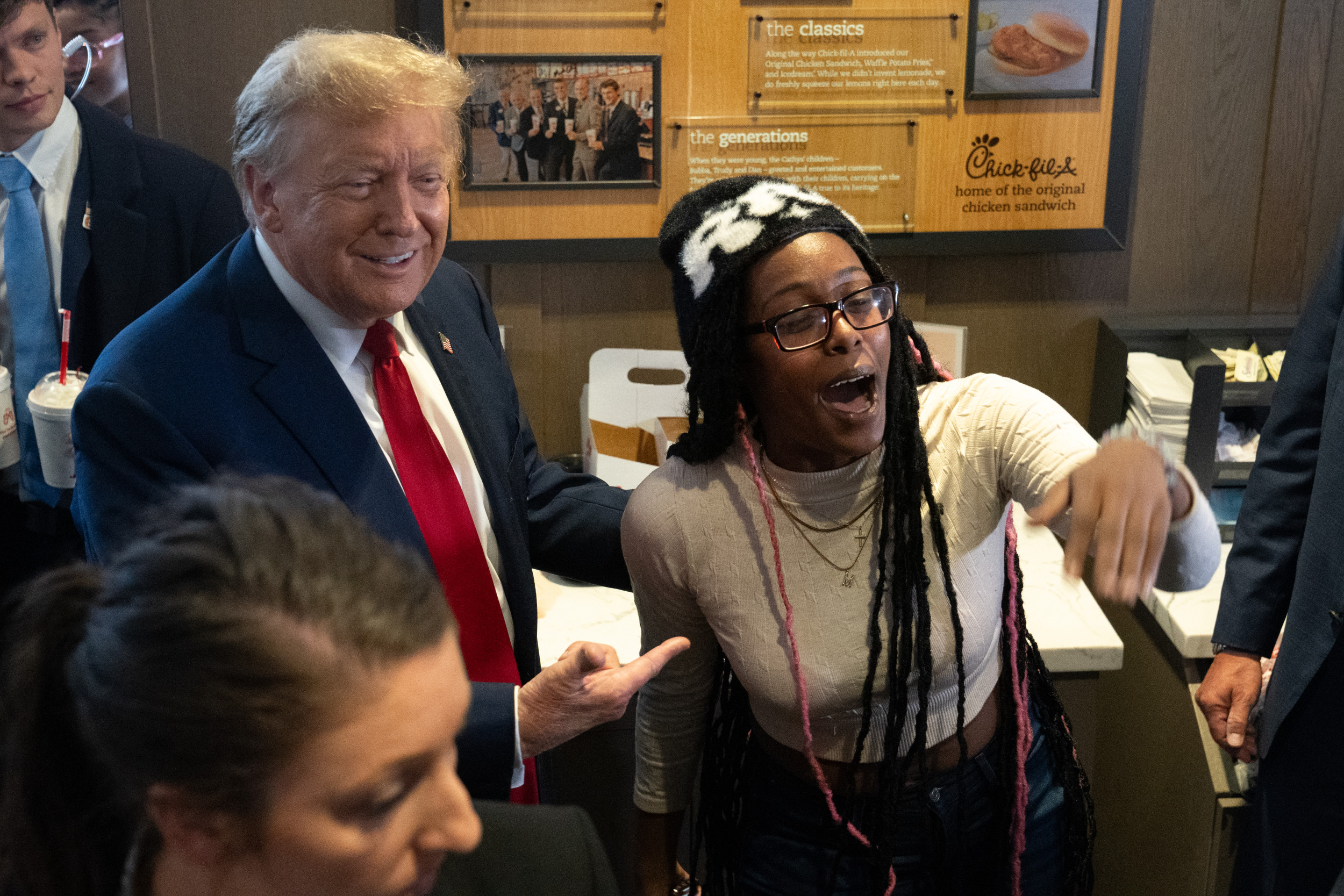 "Donald Trump's Viral Visit to Atlanta Chick-fil-A Sparks Controversy"