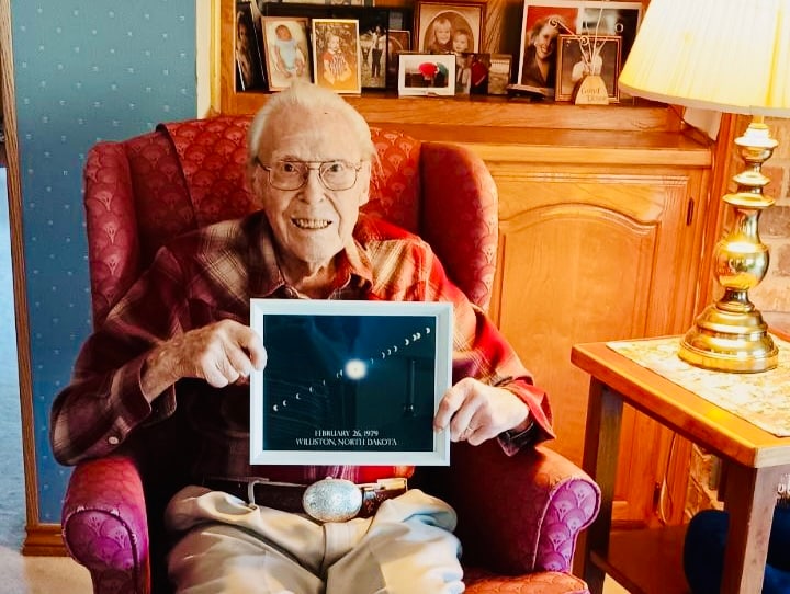 "105-Year-Old Texan Prepares for 13th Solar Eclipse Viewing"