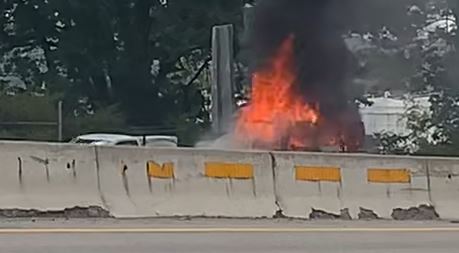 Multiple Vehicle Fires Cause Major Traffic Delays on Interstate Highways