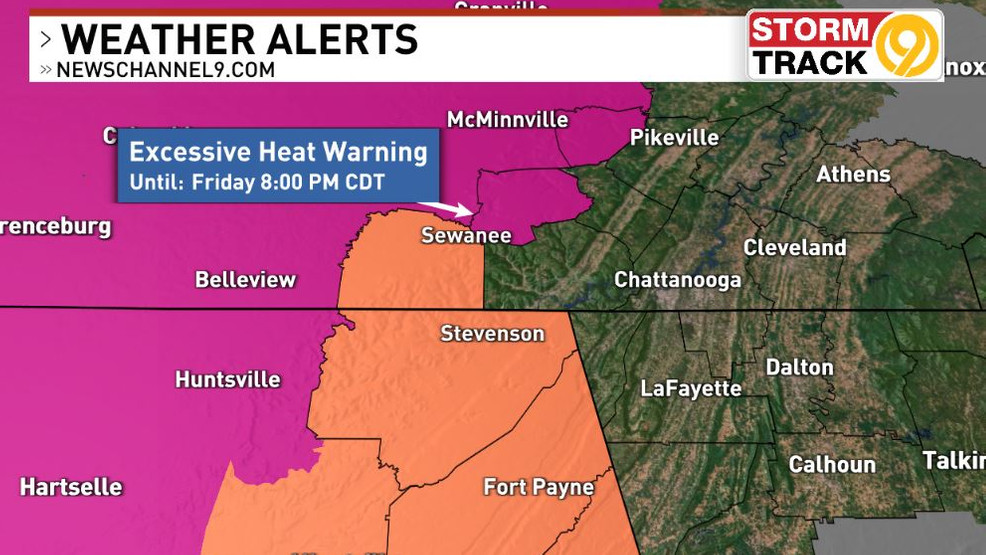 Heatwave Threatens Tennessee with Scattered Thunderstorms, Gulf Coast Faces Excessive Heat, and Middle Georgia Braces for 100-Degree Temperatures: Stay Safe in the Dog Days of Summer