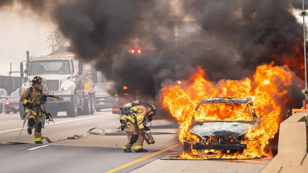 Featured image for "Water Bottle: An Unexpected Car Fire Culprit"
