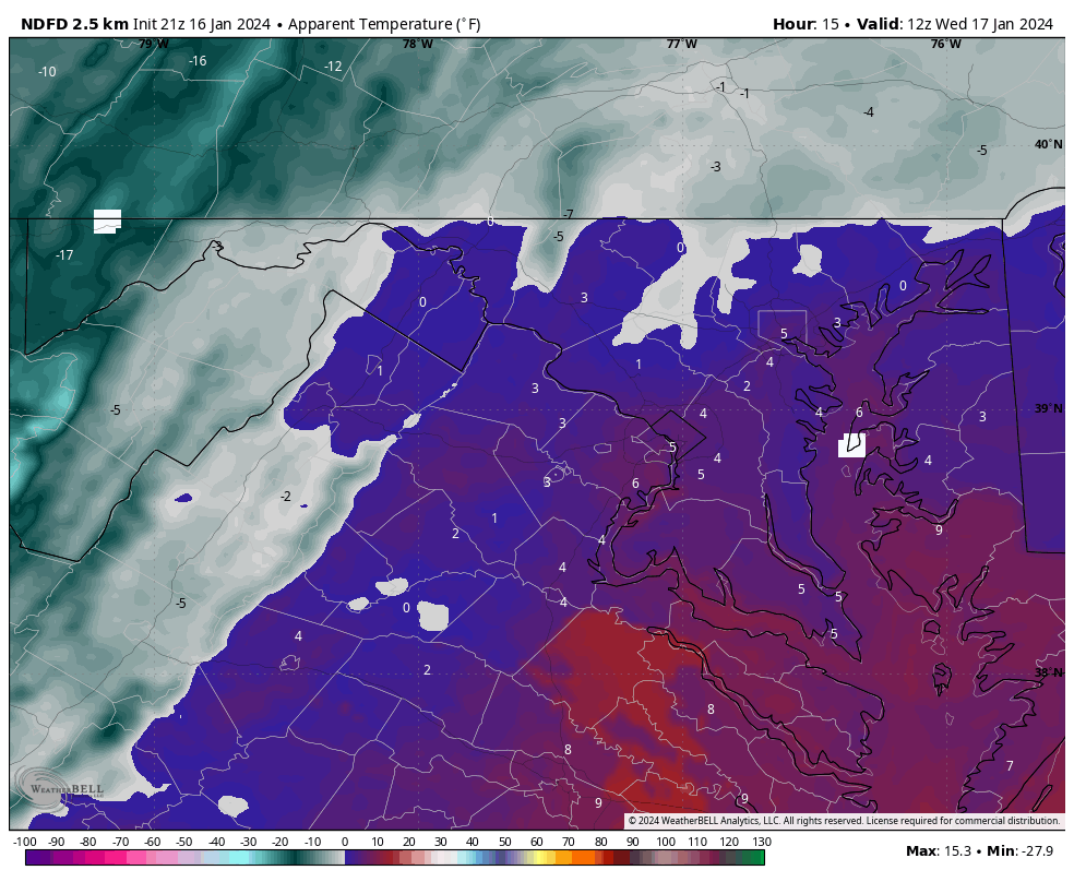 "Alert: Dangerously Cold Wind Chills Continue Through Wednesday Night"