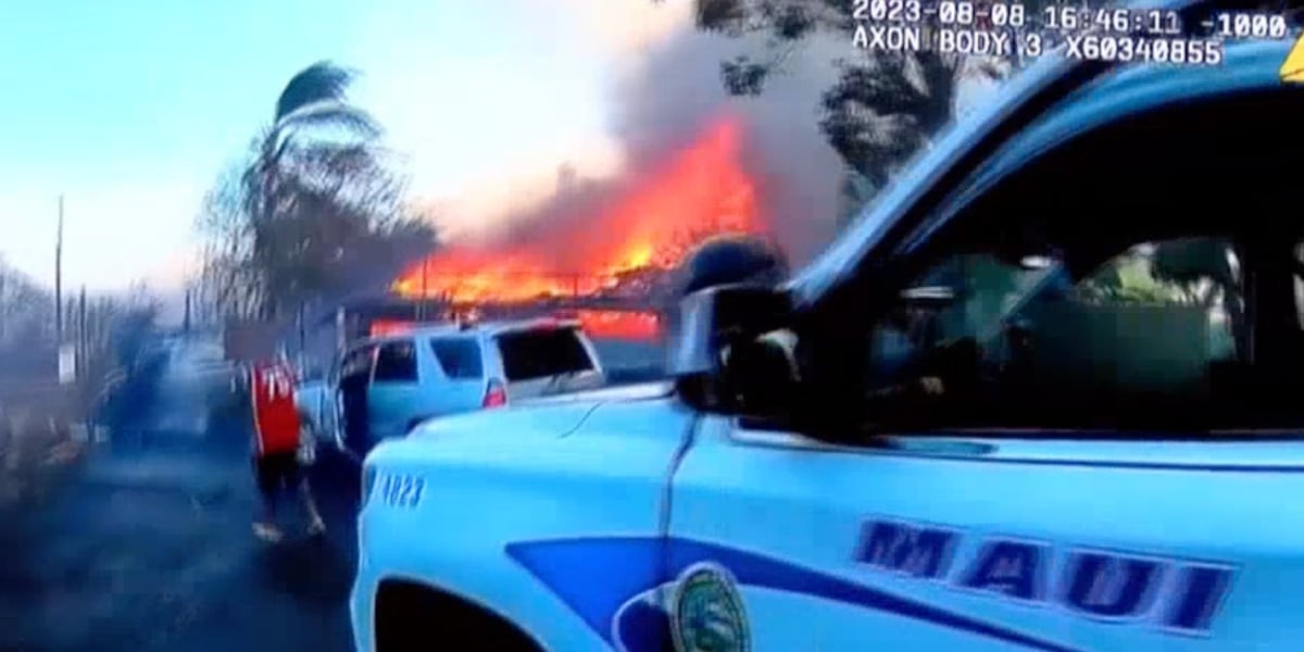 Featured image for "MPD's Dramatic Body Cam Footage Revealed: Maui Wildfire Aug. 8"
