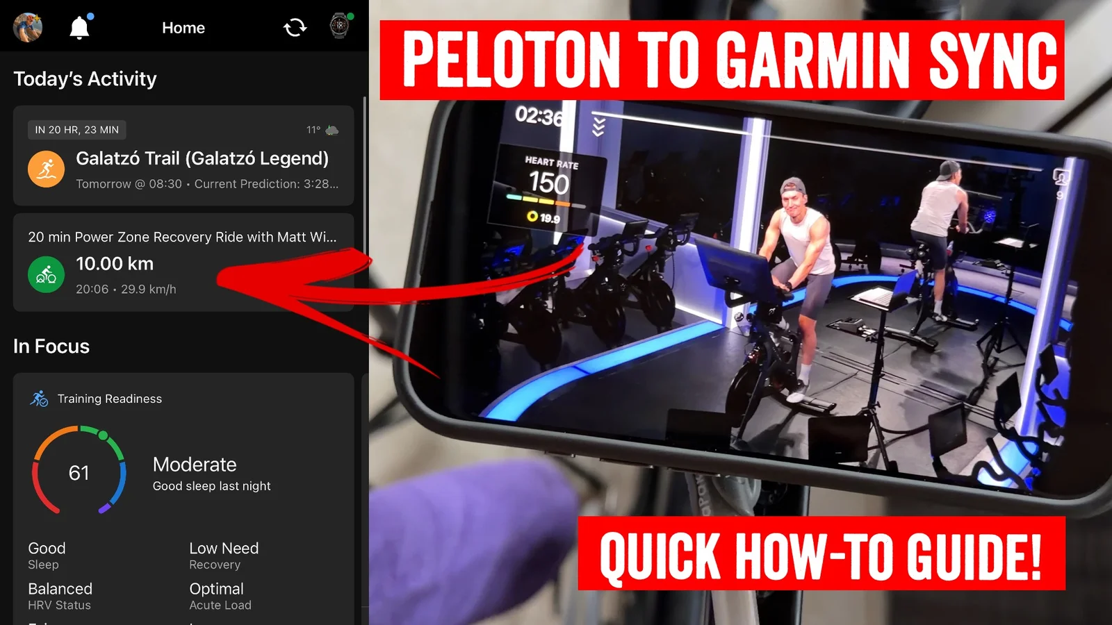 Peloton Workouts Now Automatically Sync to Garmin Connect