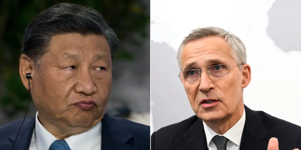 "NATO Chief Urges Continued US Support for Ukraine Amid China's Watchful Eye"