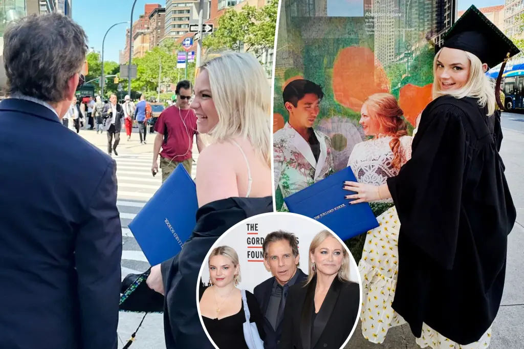 Featured image for Ben Stiller and Christine Taylor Celebrate Daughter Ella's Juilliard Graduation